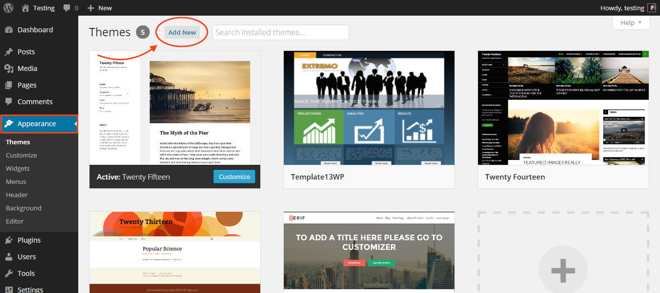 how to create a wordpress website nushool